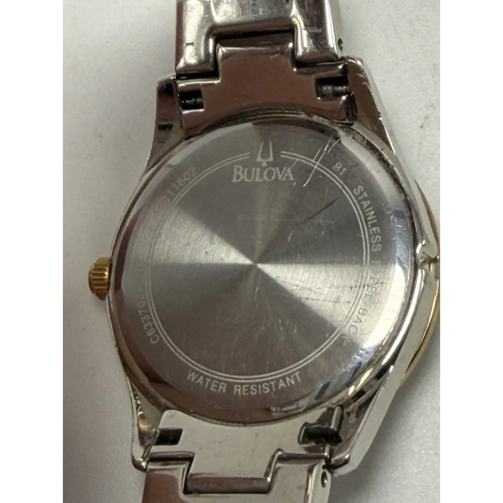 Bulova‎ 98L135 New Battery Ladies MOP Watch 30MM 7.25